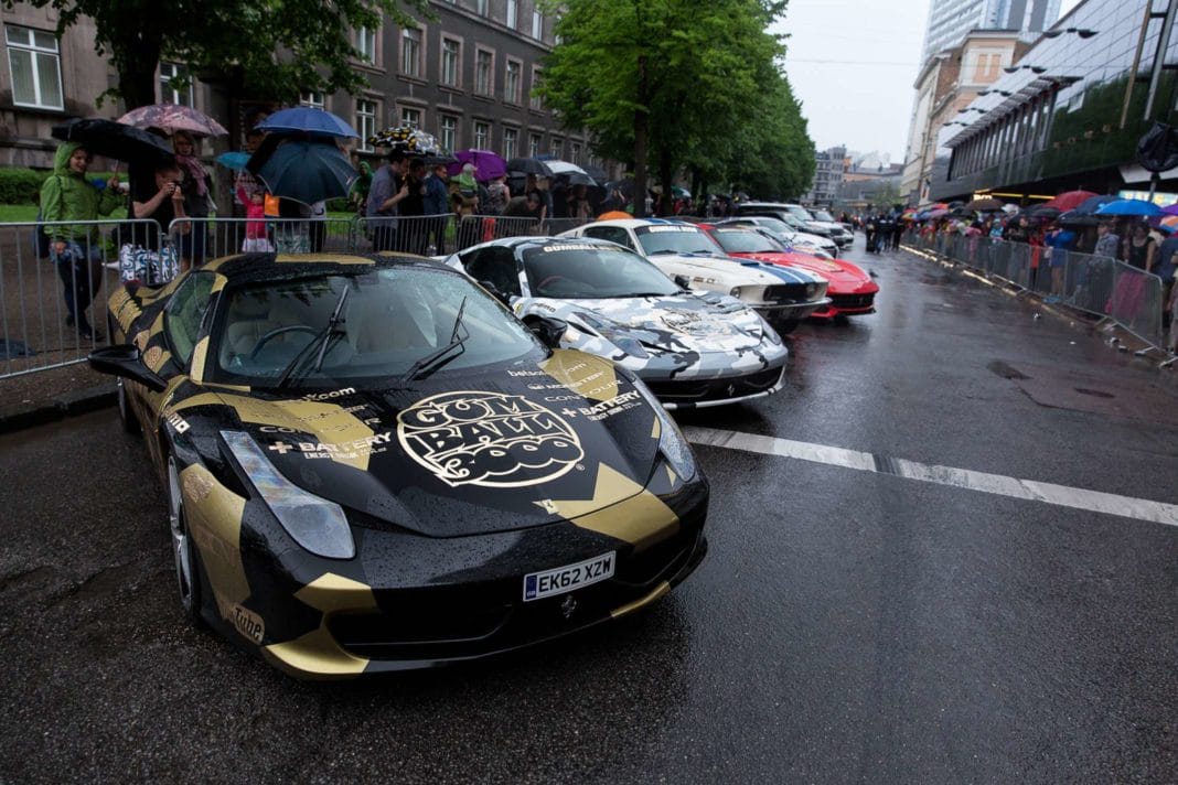 ferrari gumball 3000 2017 riga