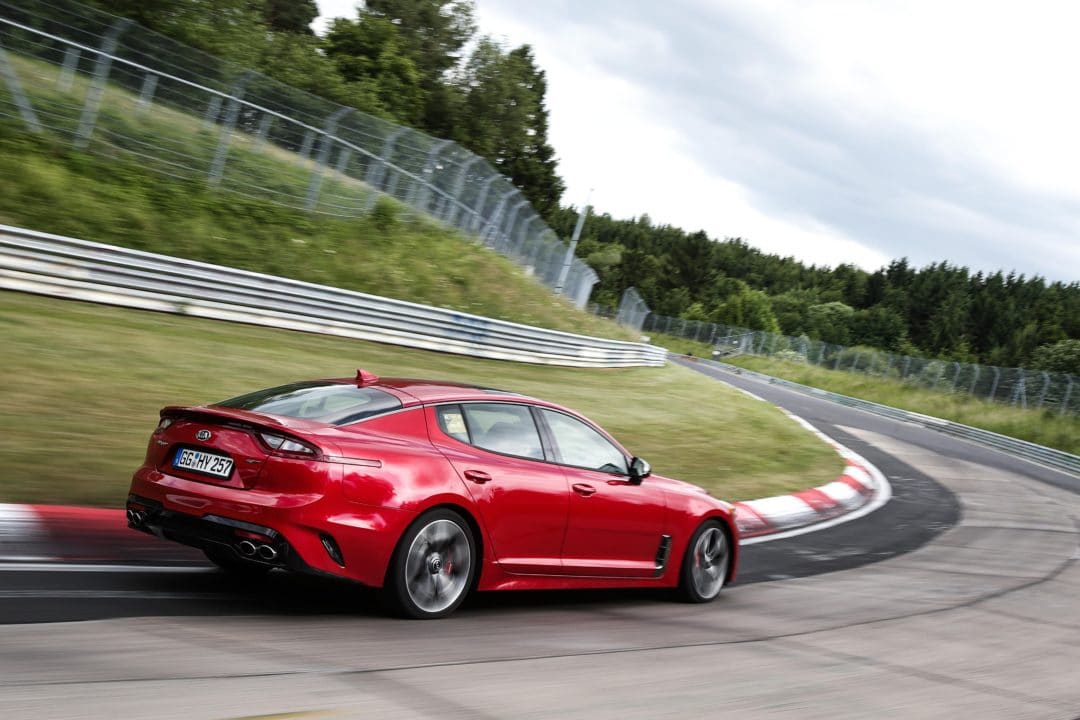 La Kia Stinger (2018) au Nürburgring