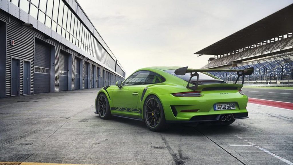 Arrière de la nouvelle Porsche 911 GT3 RS