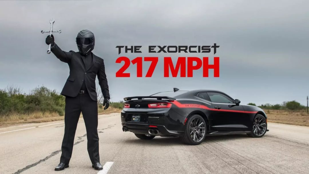 Hennessey Exorcist, video d'une Camaro de 1000 chevaux qui atteint les 350 kmh