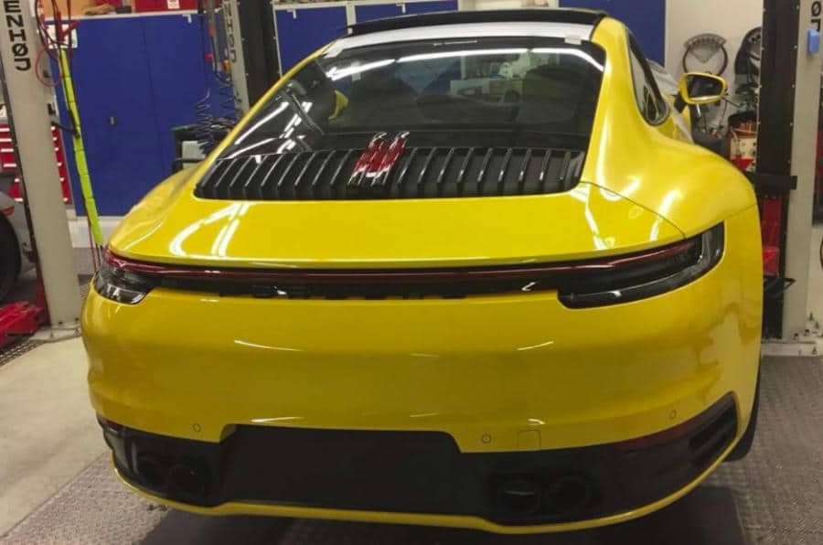 Porsche 911 type 992 fuite sur Instagram