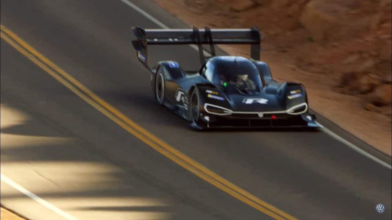 Romain Dumas en essai à Pikes Peak