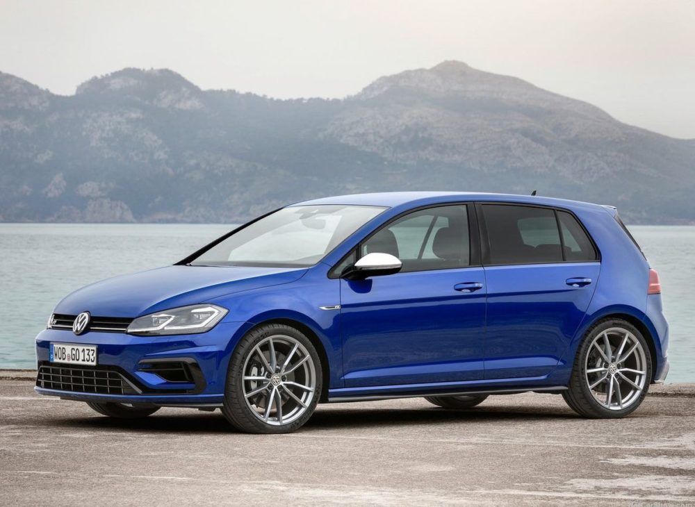 Volkswagen Golf R facelift bleu