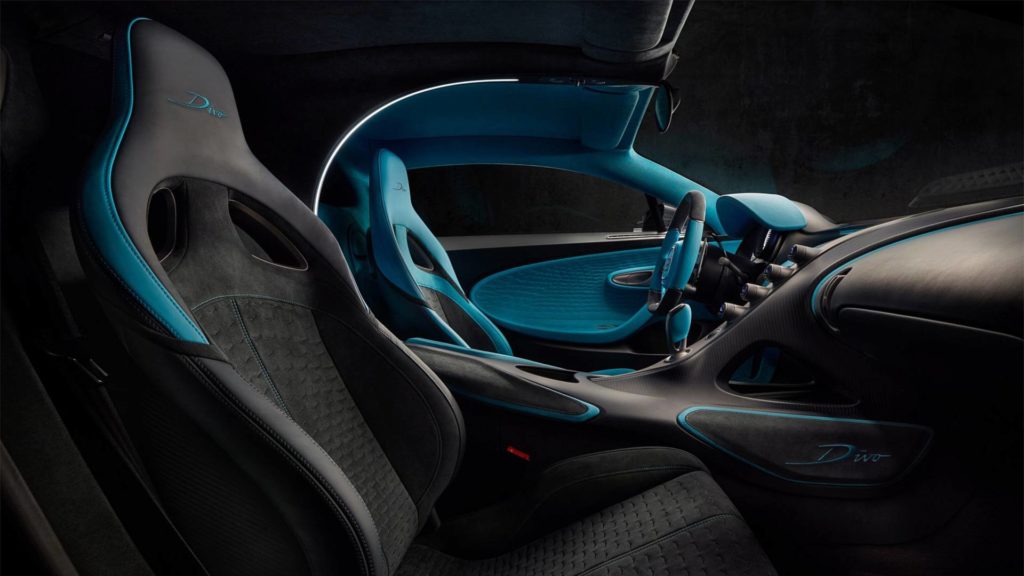 Intérieur passager Bugatti Divo