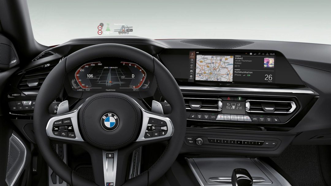 Intérieur de la nouvelle BMW Z4 (2019)