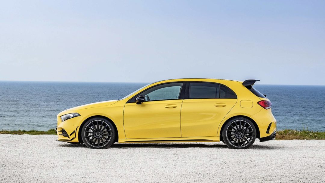 2019 Mercedes A35 AMG 4Matic de profil