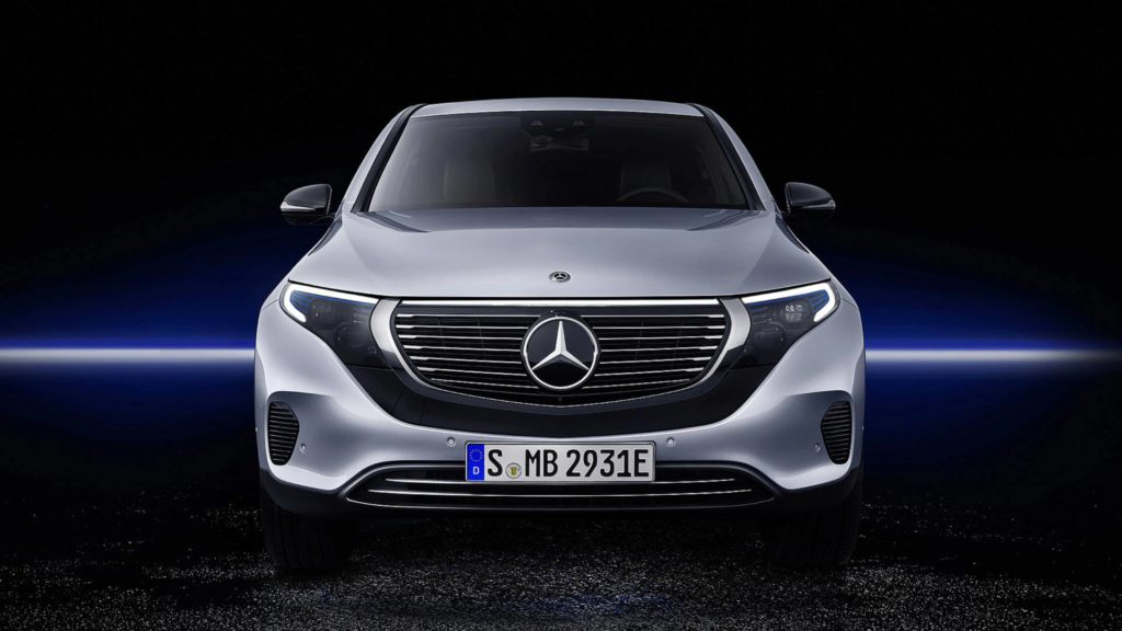 face avant Mercedes Benz EQC