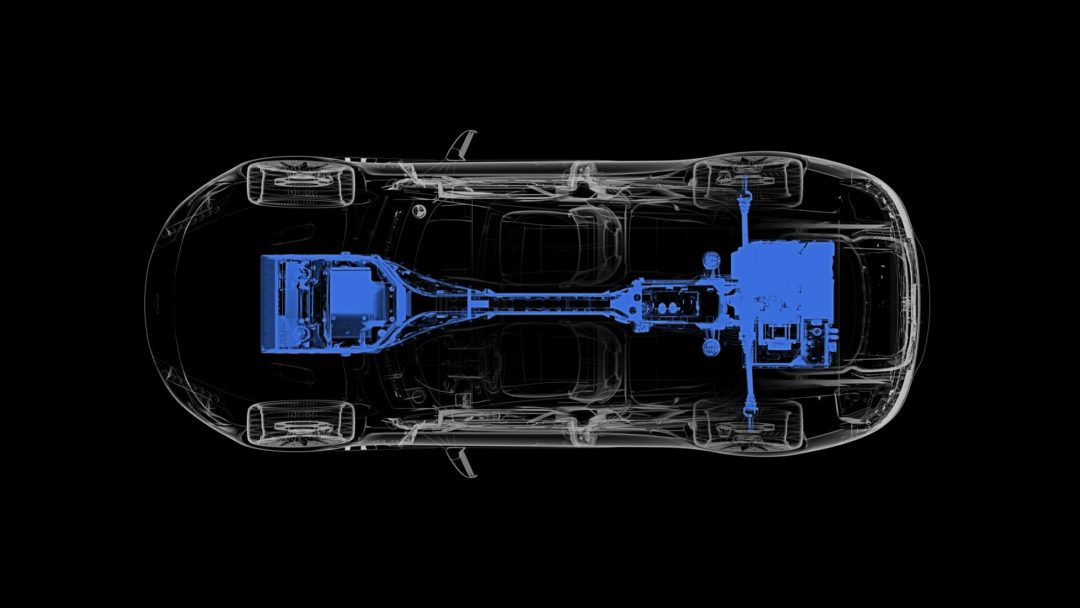 Batteries et moteurs de l'Aston Martin Rapide E