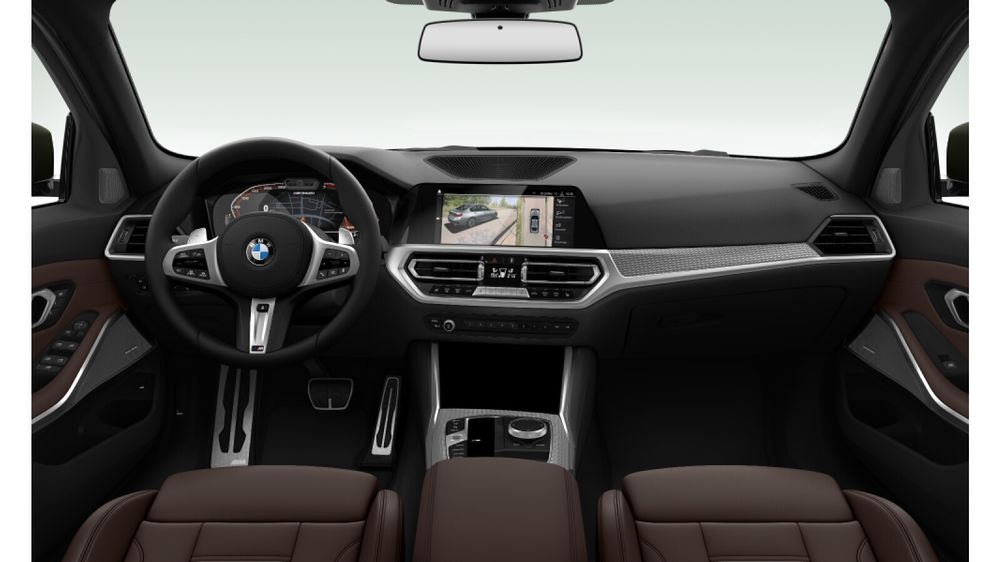 Intérieur de la nouvelle BMW Série 3 (2019) visible au Mondial de l'Auto