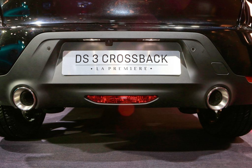DS3 Crossback fausses sorties d'échappements Mondial de l'Auto Paris