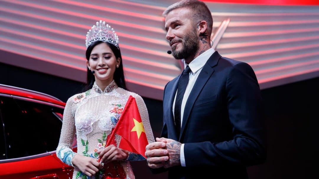 Vinfast : David Beckham et Miss Vietnam