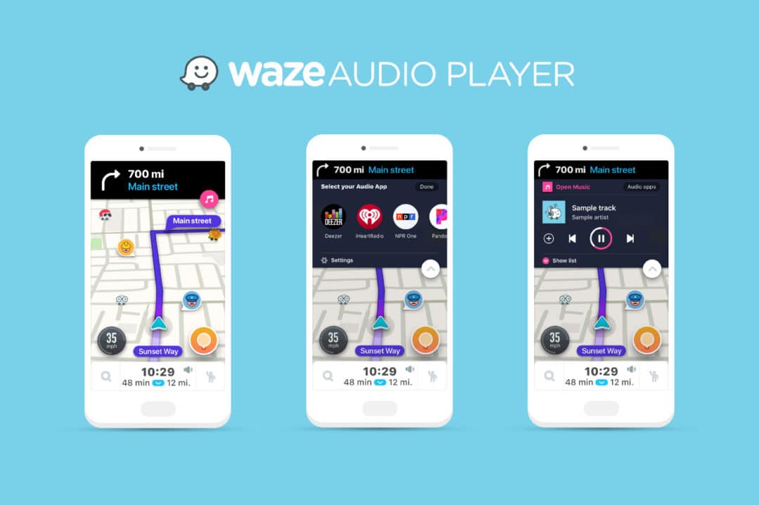 Waze Audio Player