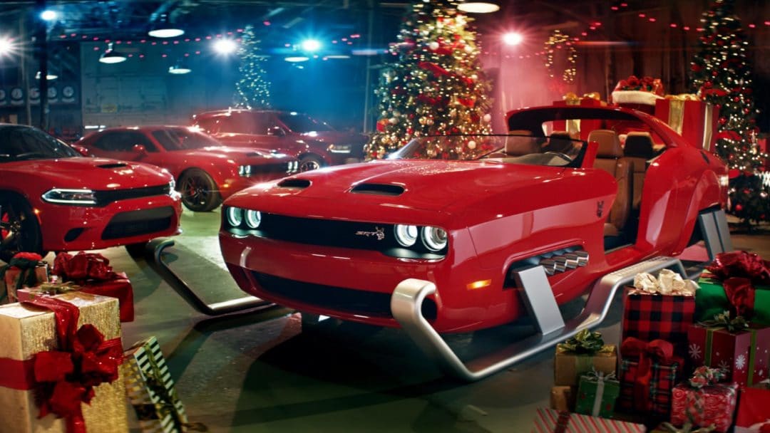 Dodge Hellcat Redeye de noël