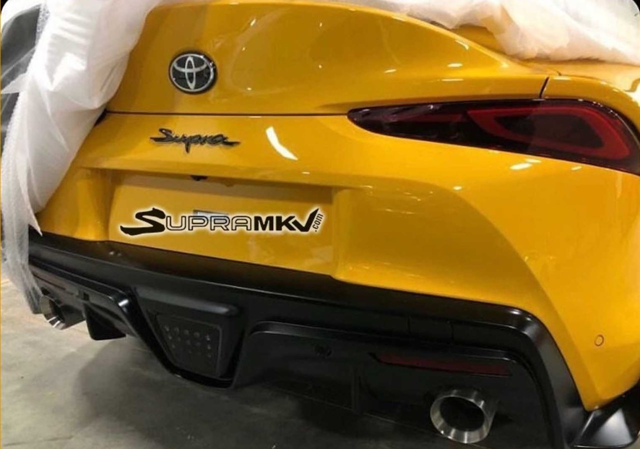 L'arrière de la Toyota Supra se dévoile avant le salon de Détroit 2019