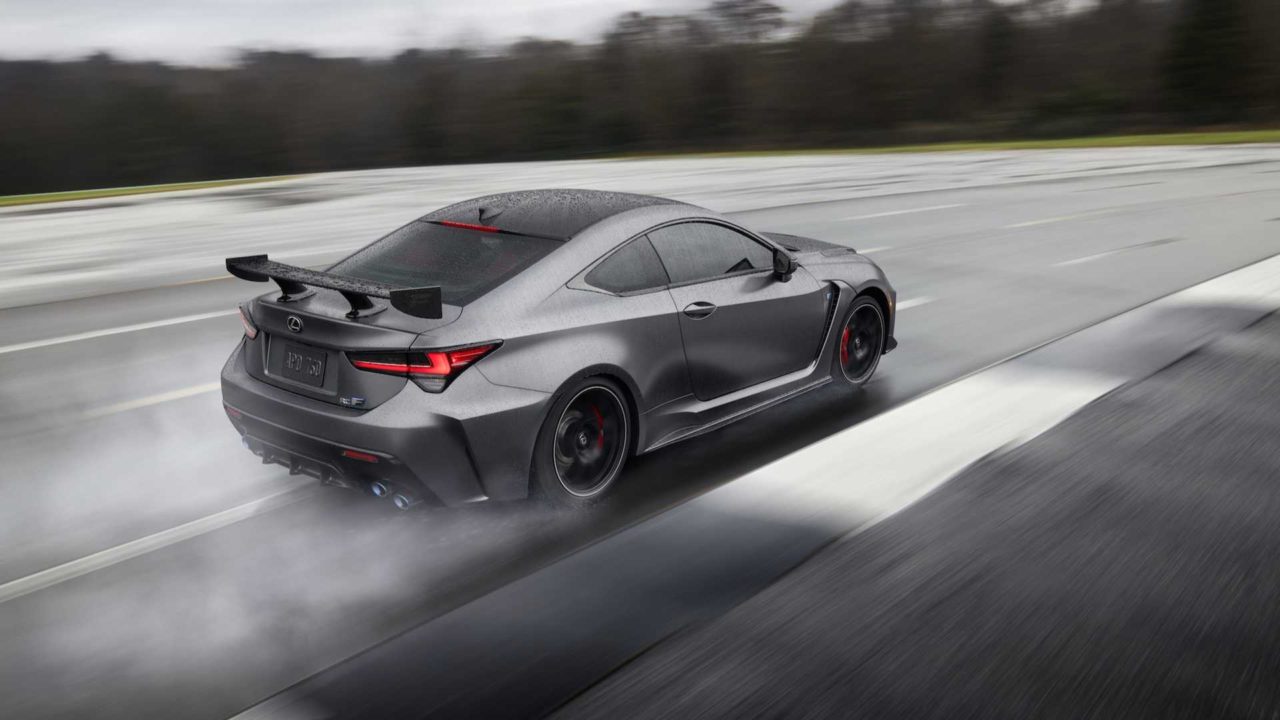 Nouvelle Lexus RC F Track Edition (2019) sur circuit