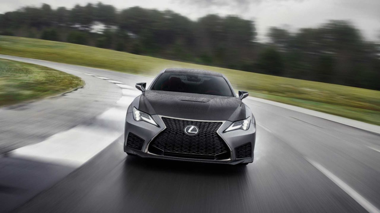 Nouvelle Lexus RC F Track Edition (2019) de face