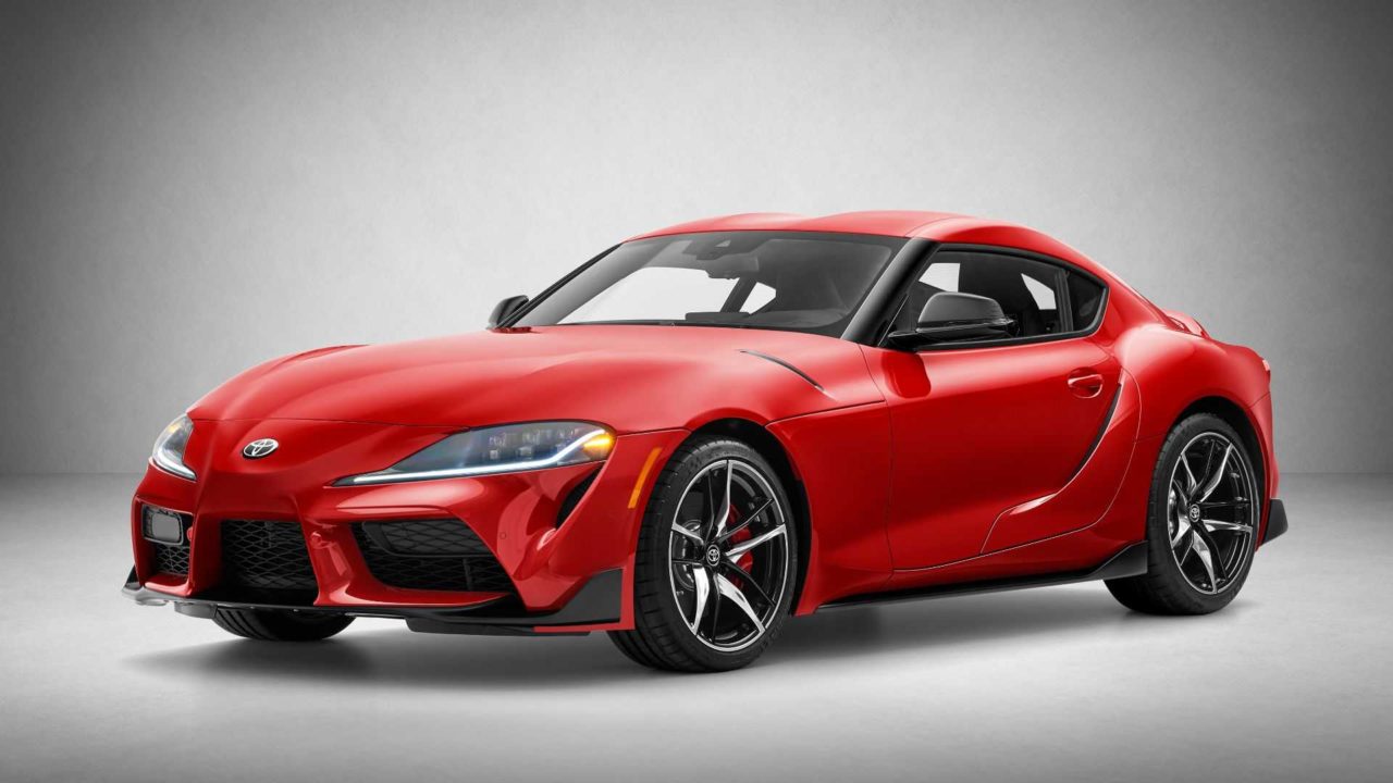 Toyota Supra (2019) rouge avant