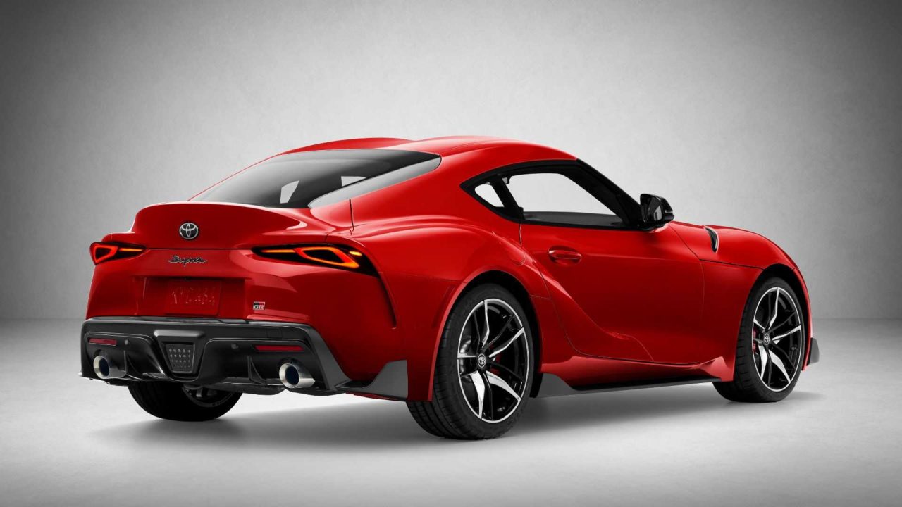 Toyota Supra (2019) rouge arrière