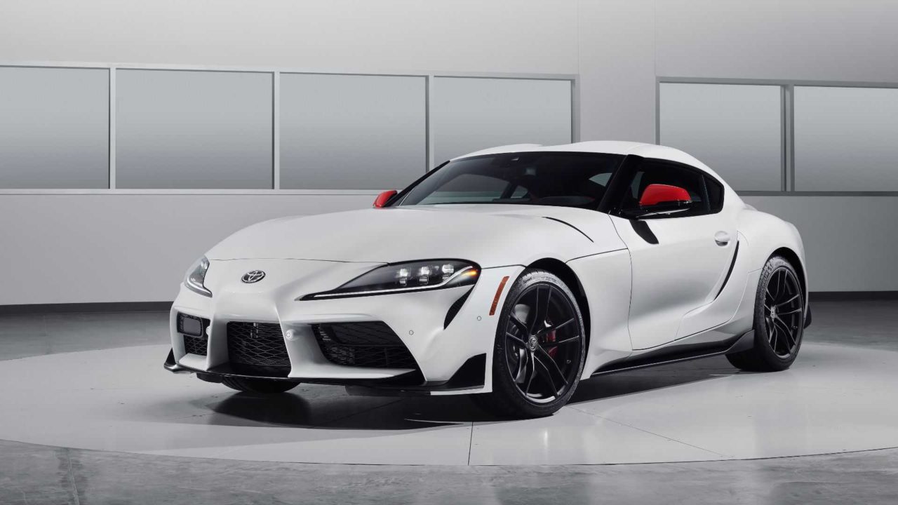 Toyota Supra (2019) blanche avant