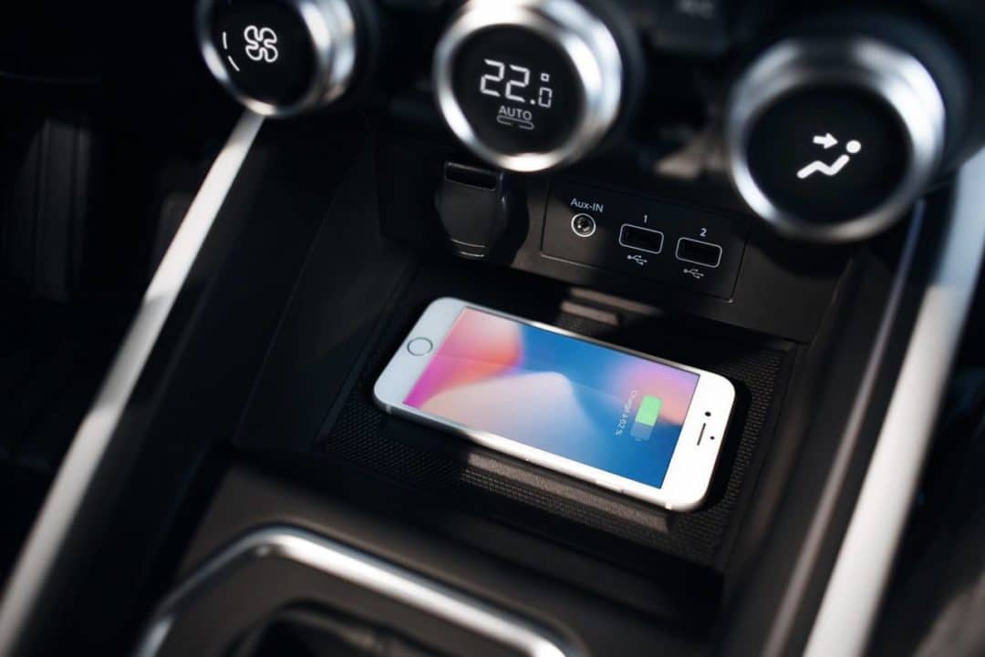 Recharge par induction téléphone Renault Clio 5 (2019)