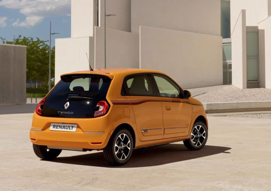 Arrière de Nouvelle Renault Twingo restylée (2019)