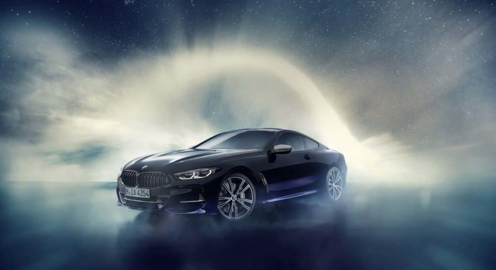 BMW M850i "Night Sky" : composée avec de la météorite