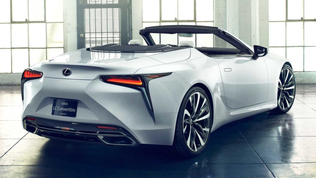 Arrière de la Lexus LC Cabriolet concept