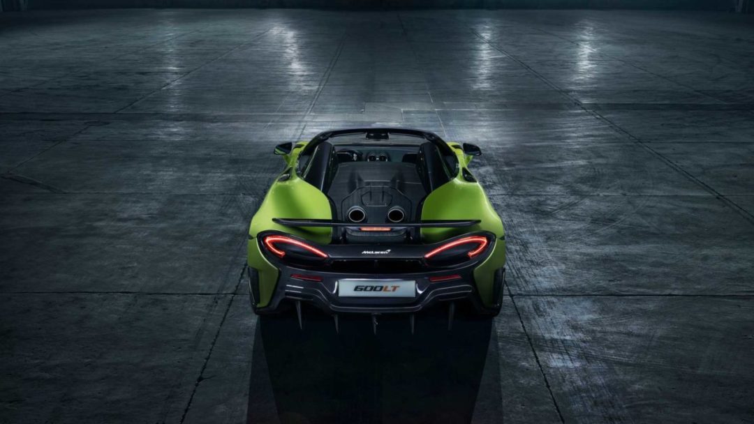 McLaren 600LT Spider (2019) face arrière