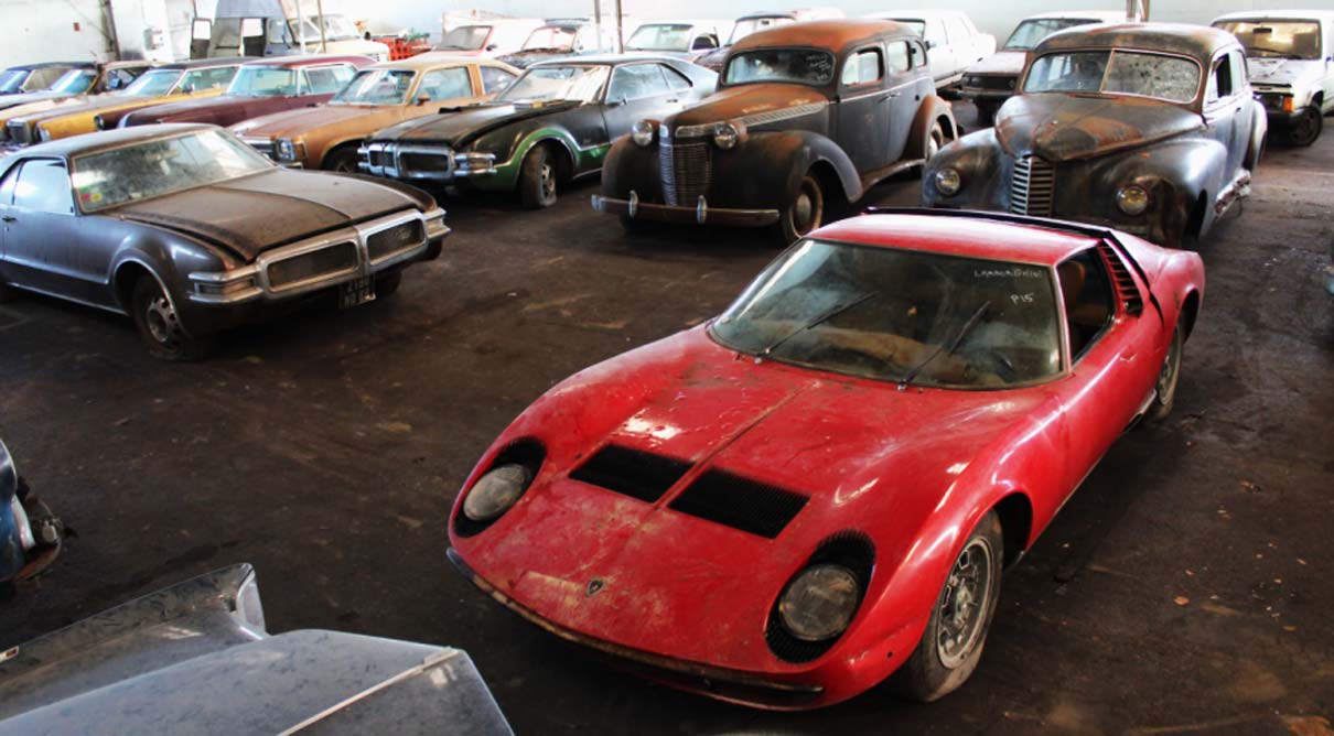 Une sublime Lamborghini Miura P400 a été trouvée dans une grange française !