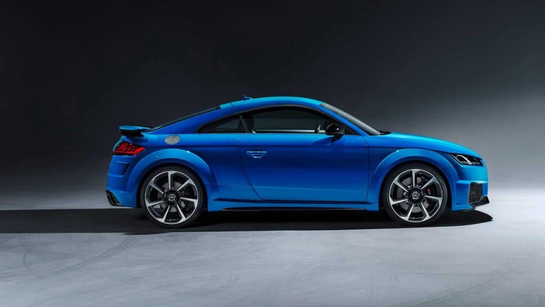 Nouvelle Audi TT RS restylée (2019) de profil