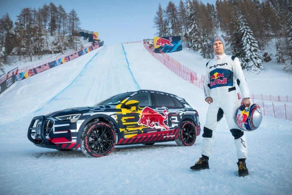 Mattias Ekström et l'Audi E-Tron