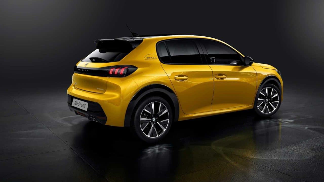 Arrière Peugeot 208 (2019)