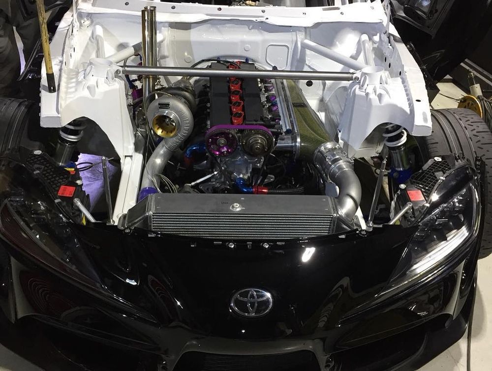 Toyota Supra A90 avec un moteur 2JZ-GTE