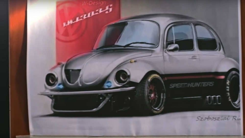 Illustration de la Super-Beetle Speedhunters