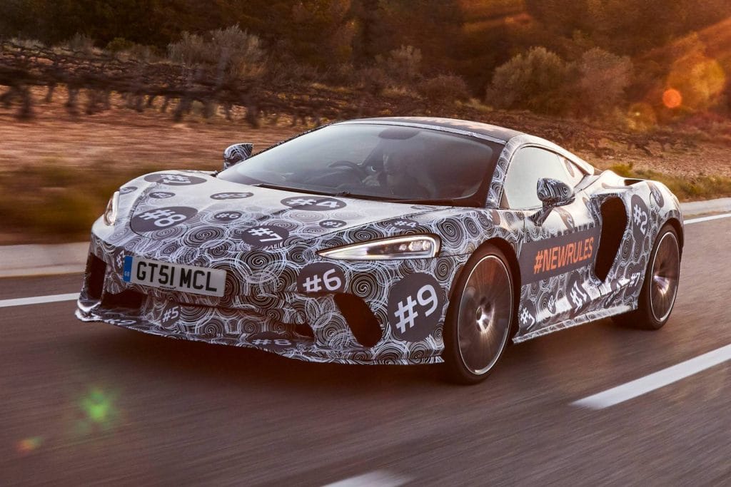 Future McLaren GT camouflée