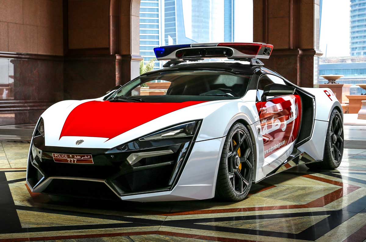 Lykan hypersport de Police - vue de devant