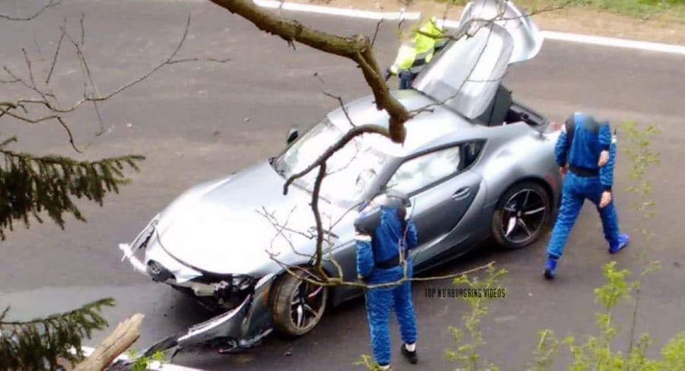 Crash Toyota Supra Nürburgring