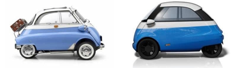 Isetta .(1956) VS. Microlino (2019)