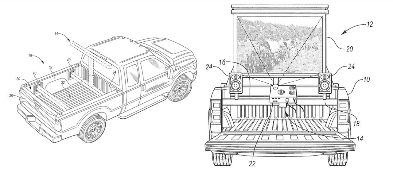 Ford F-150 videoprojecteur