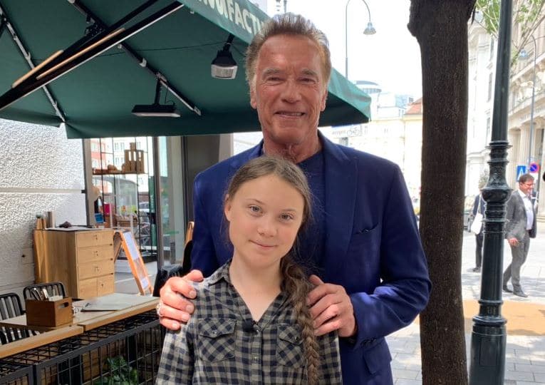 Greta Thunberg et Arnold Schwarzenegger