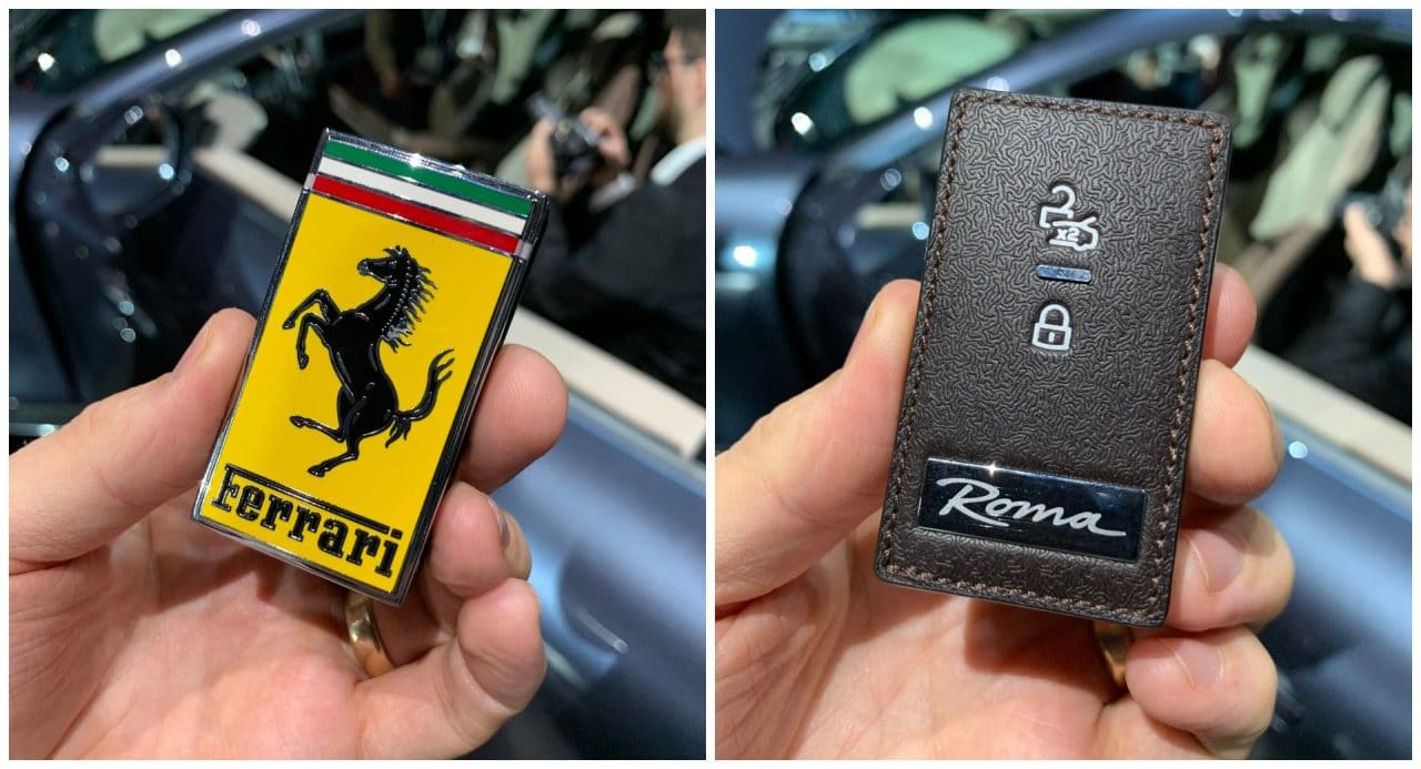 Clé de la Ferrari Roma