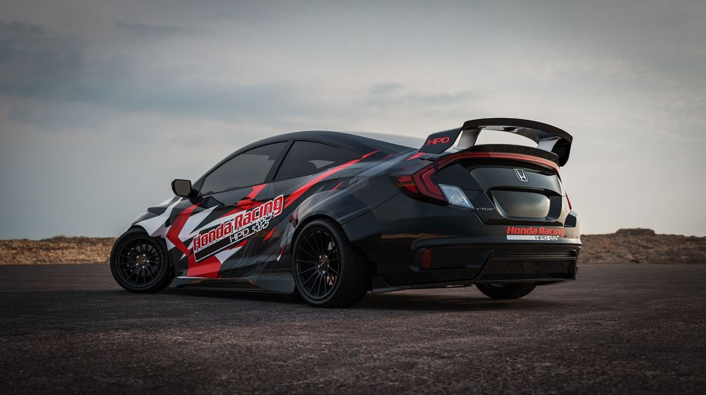 Honda Civic Si drift pour SEMA 2019