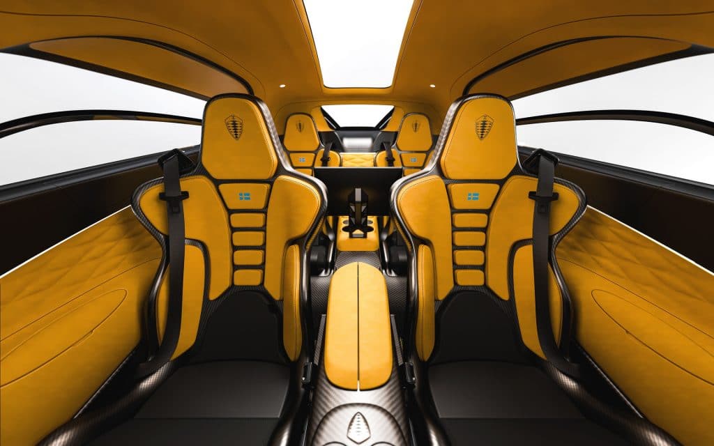 Intérieur Koenigsegg Gemera (2020)