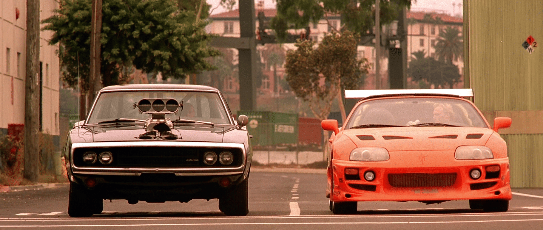 Fast & Furious 1 : Toyota Supra mk' et Dodge Charger R/T