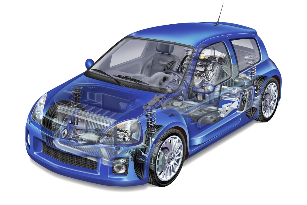 Moteur arrière Renault Clio V6 phase 2