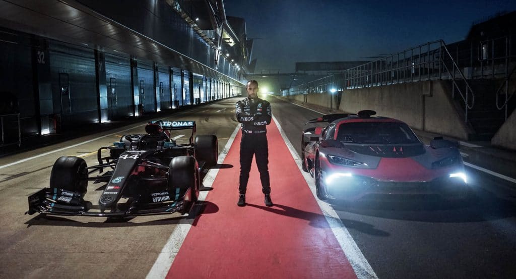 Mercedes-AMG Project ONE avec Lewis Hamilton