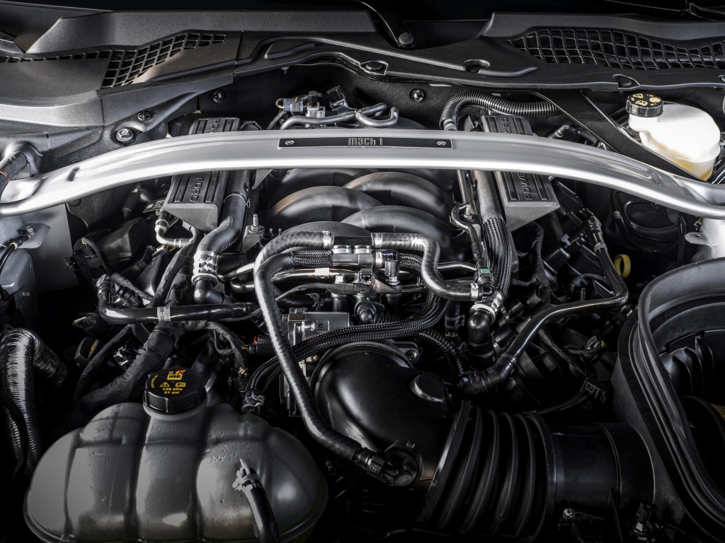 Moteur V8 de la Ford Mustang Mach 1 (2021)