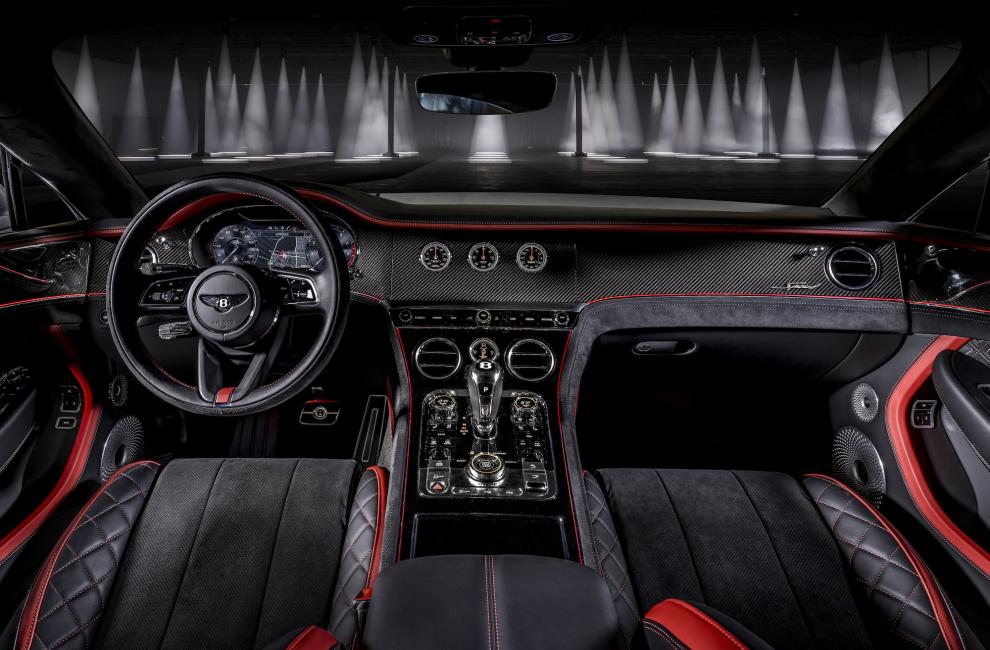 Intérieur de la Bentley Continental GT Speed (2021)