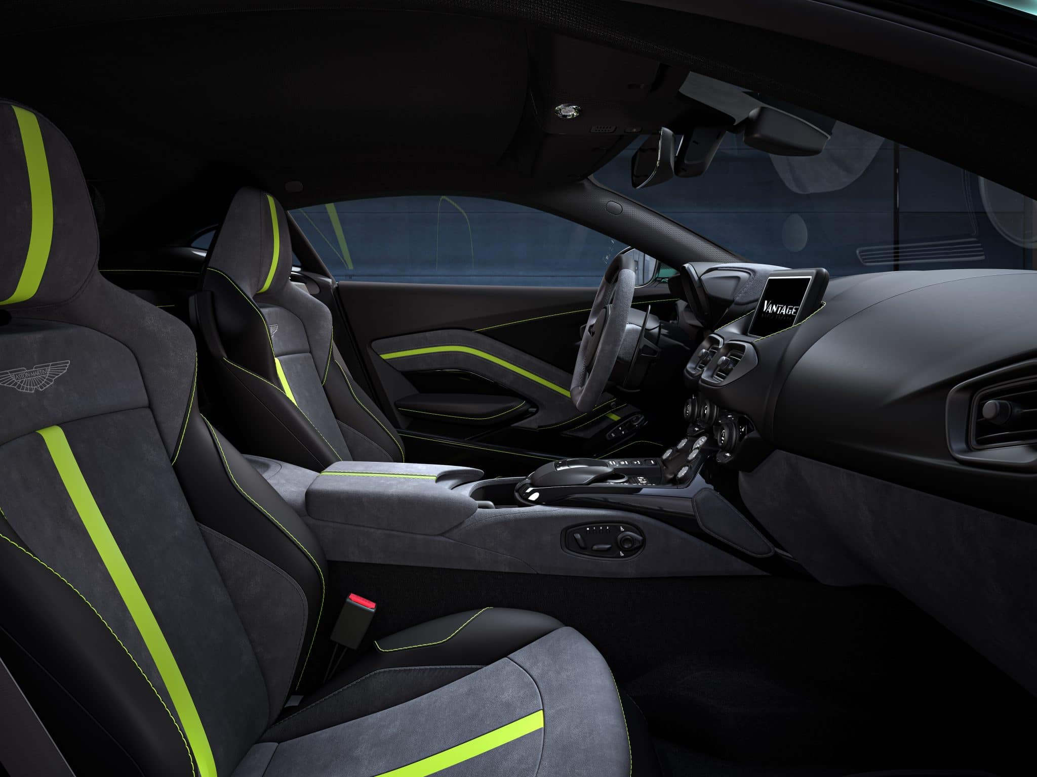 Intérieur de la Aston Martin Vantage F1 Edition