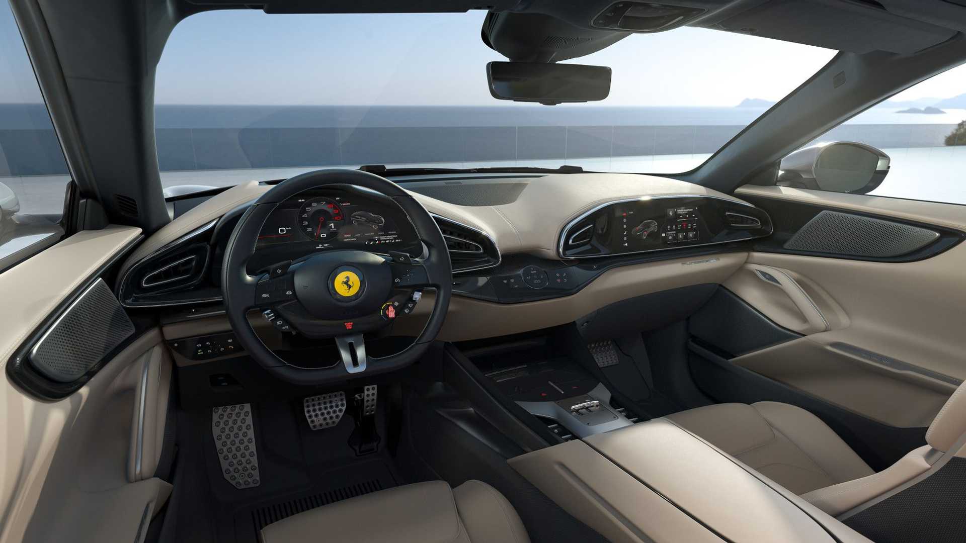 intérieur du SUV Ferrari Purosangue